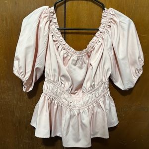 Cute pink princess top. Elastic fit below chest.
